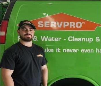 Male with Beard and dark hair with servpro uniform